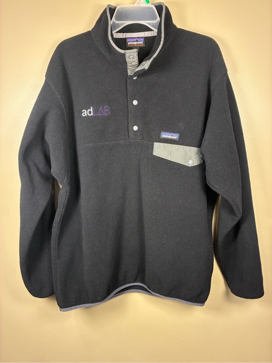 Patagonia Other - VTG Patagonia Synchilla T Snap Lightweight Fleece Company Logo Pullover Sweat